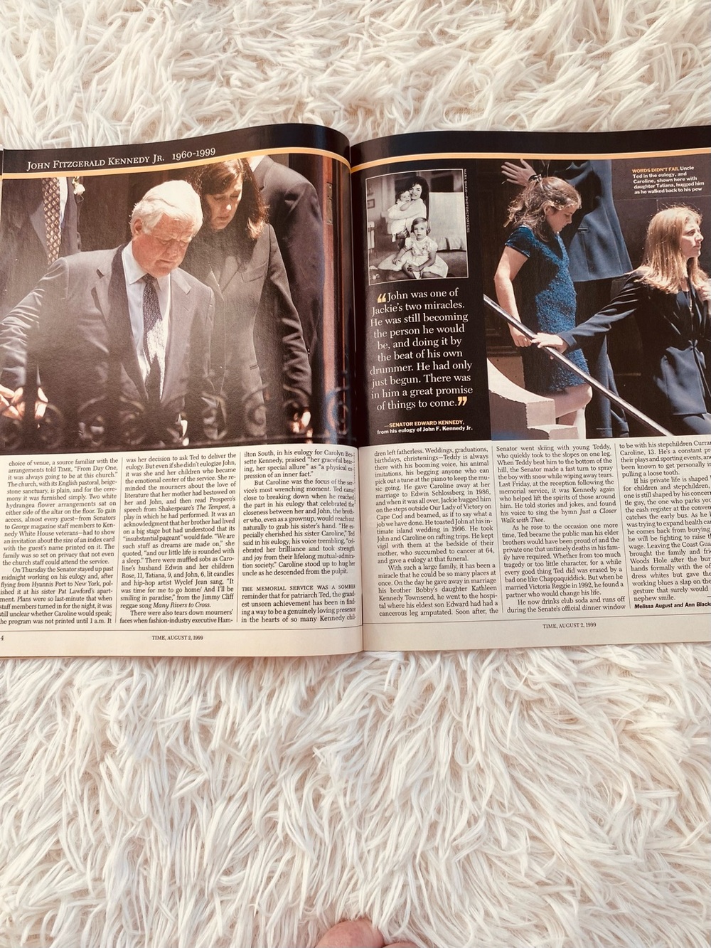 1999 JFK JR Time Magazine Memorial Issue John F Kennedy Jr Funeral August 2 1999 - Picture 9 of 16